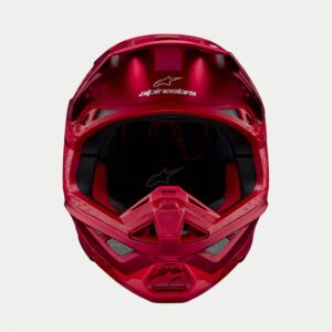 Alpinestars Supertech S-M10 Motocross Helmet Flood Red Fluoro/Red Matte/Gloss - Image 3