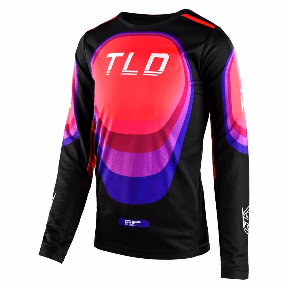 Troy Lee Designs GP Pro Motocross Jersey Youth Reverb Black / Glo Red