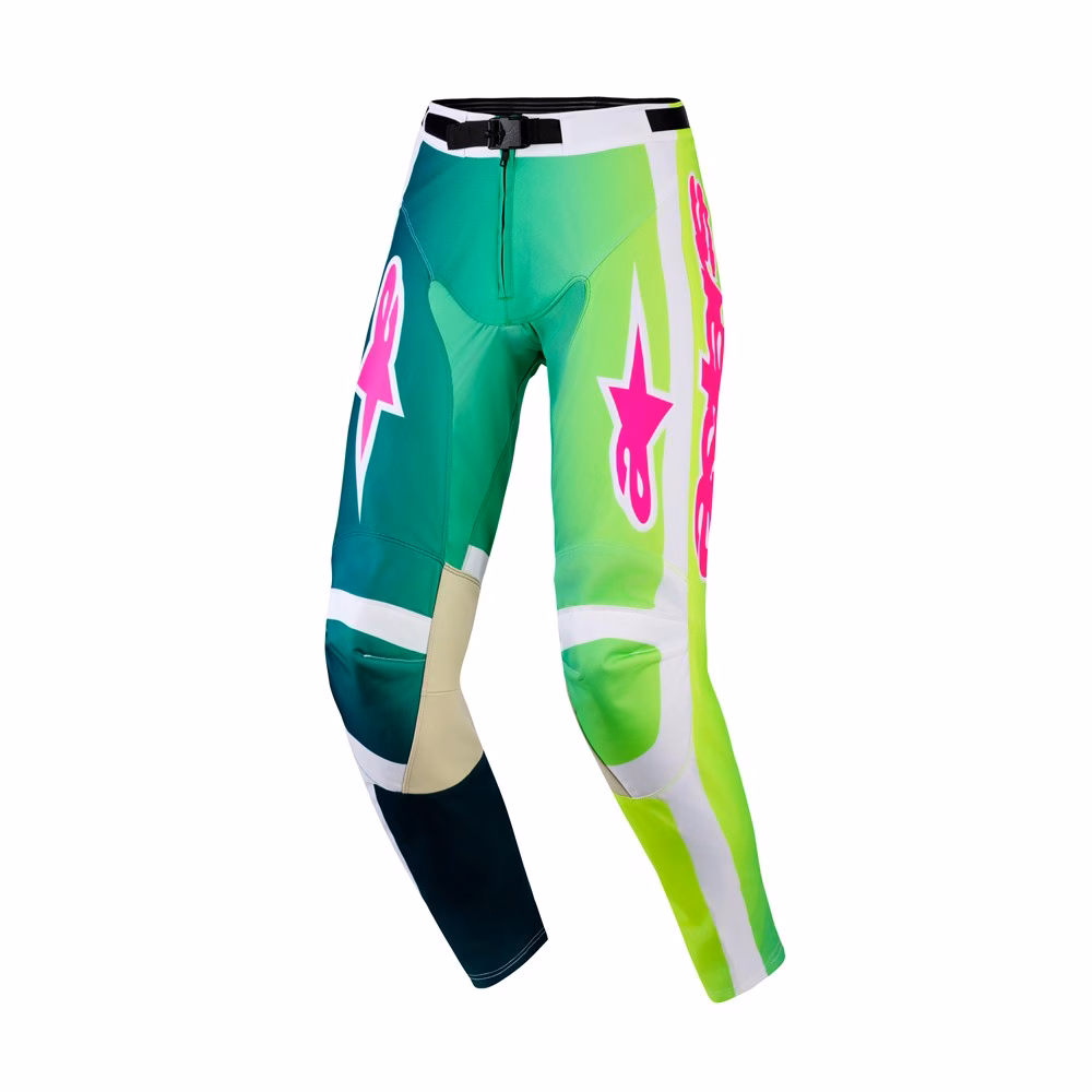 Alpinestars Racer Portl Motocross Pants Green/White/Black