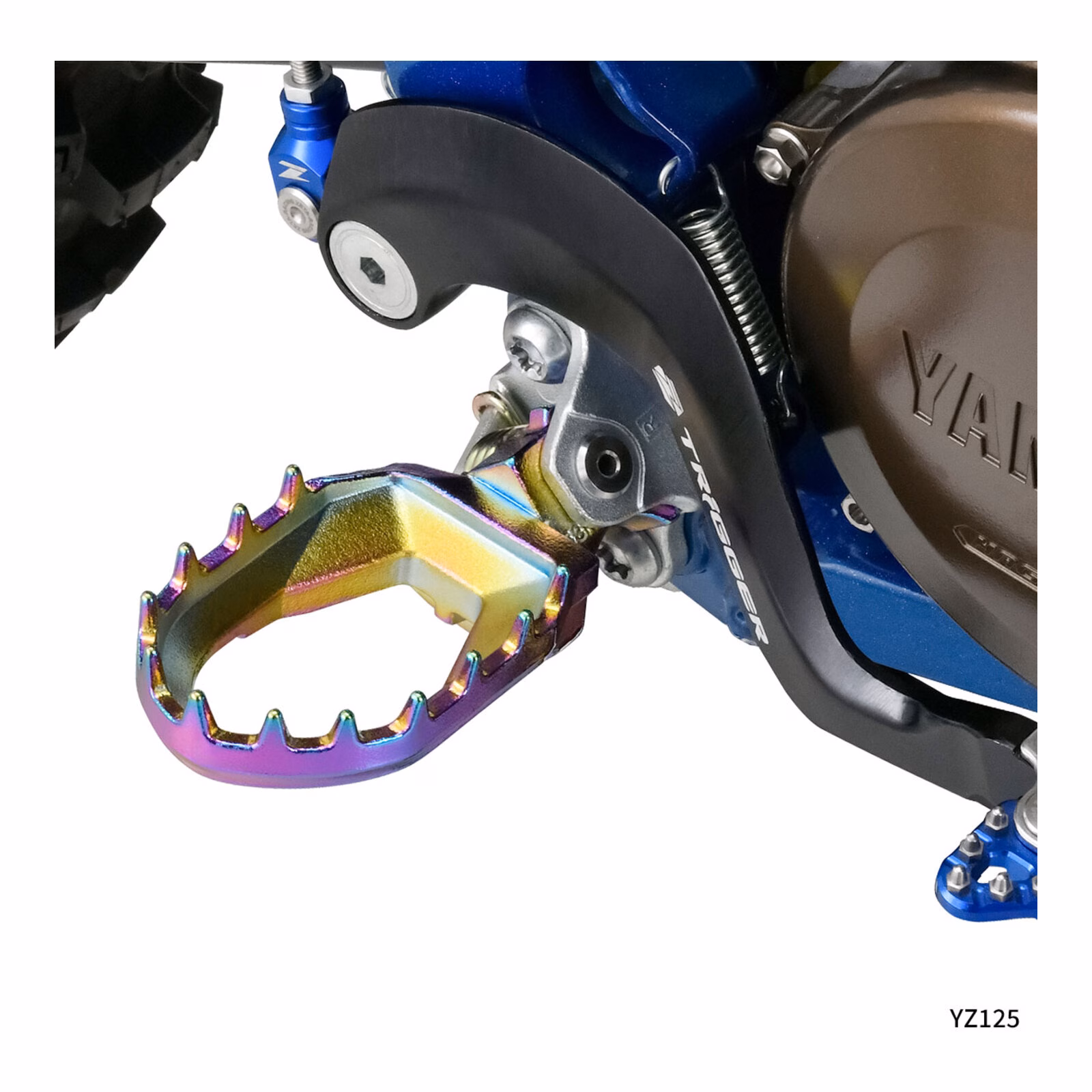 Zeta Max Foot Pegs 2-Stroke Yamaha YZ - Oil Slick - Image 2