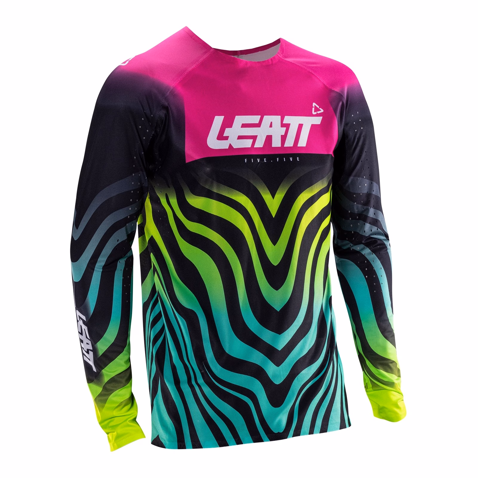 Leatt 5.5 UltraWeld Motocross Jersey Tiger Pink - Image 1
