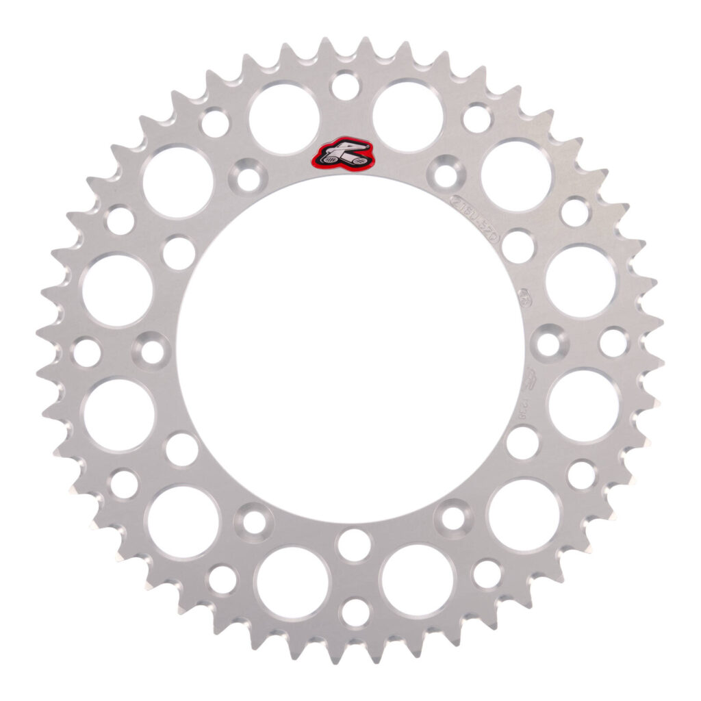 Renthal Sprocket Rear Silver 48T Alloy 7075 T6 Grooved GasGas