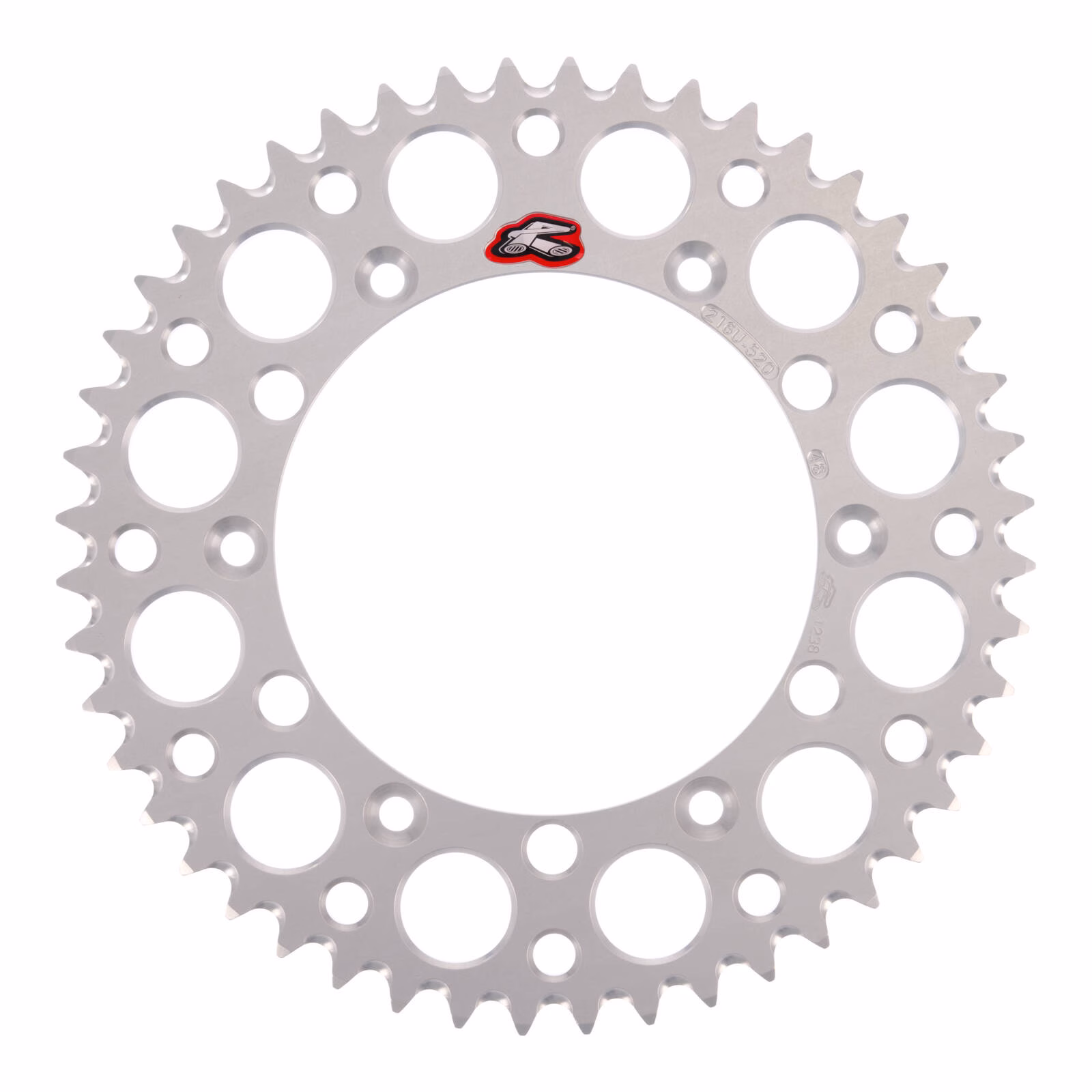 Renthal Sprocket Rear Silver 48T Alloy 7075 T6 Grooved GasGas - Image 1