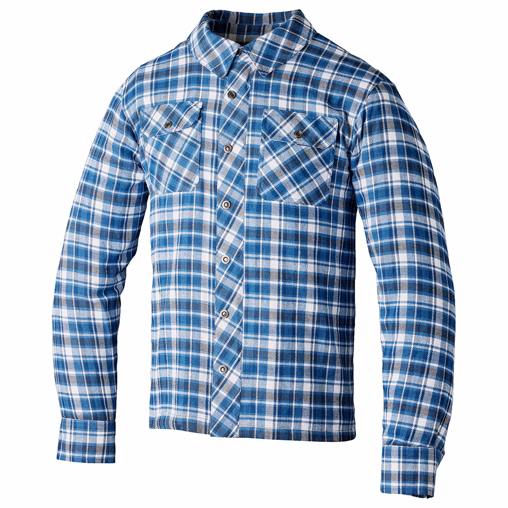 RST Lumberjack Kevlar Lined Textile Shirt Blue/Grey Check