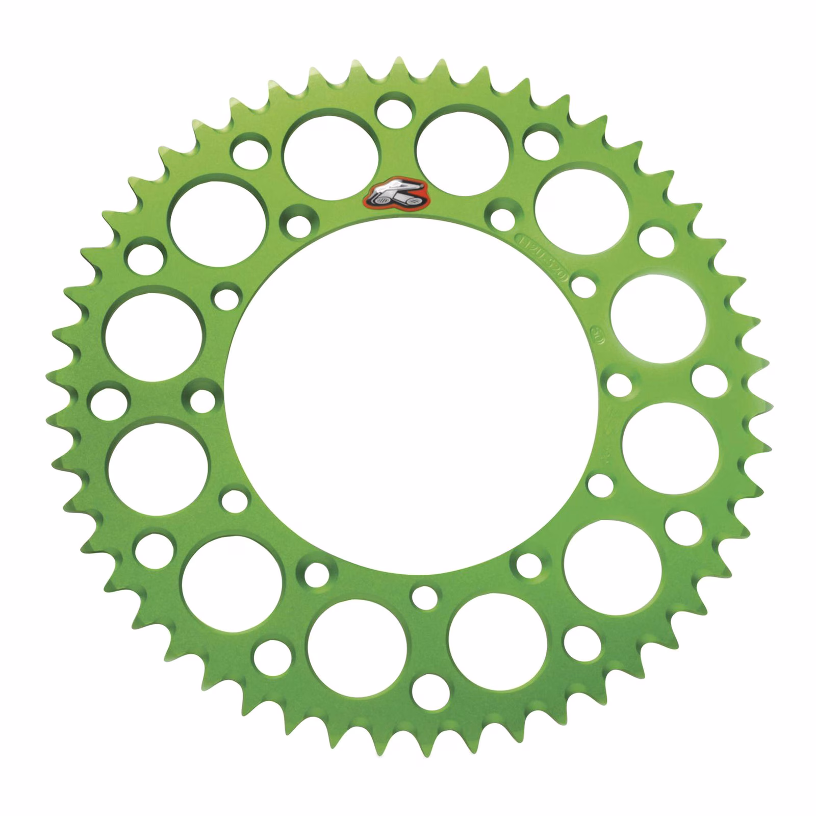 Renthal Sprocket Rear 50T Green Alloy 7075 T6 Grooved - Image 1