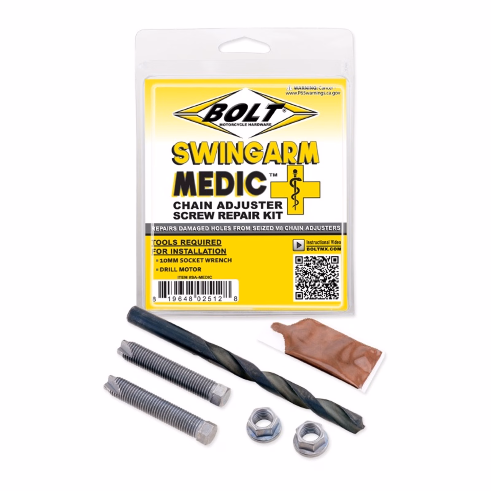 Bolt Swingarm Medic Chain Adjuster Repair Kit - Image 1