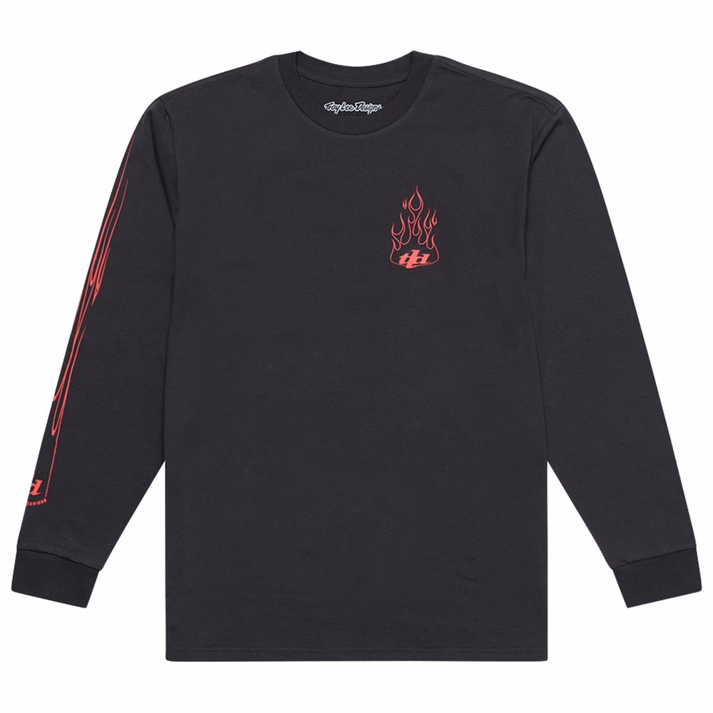 Troy Lee Designs Torched Long Sleeve Tee Carbon