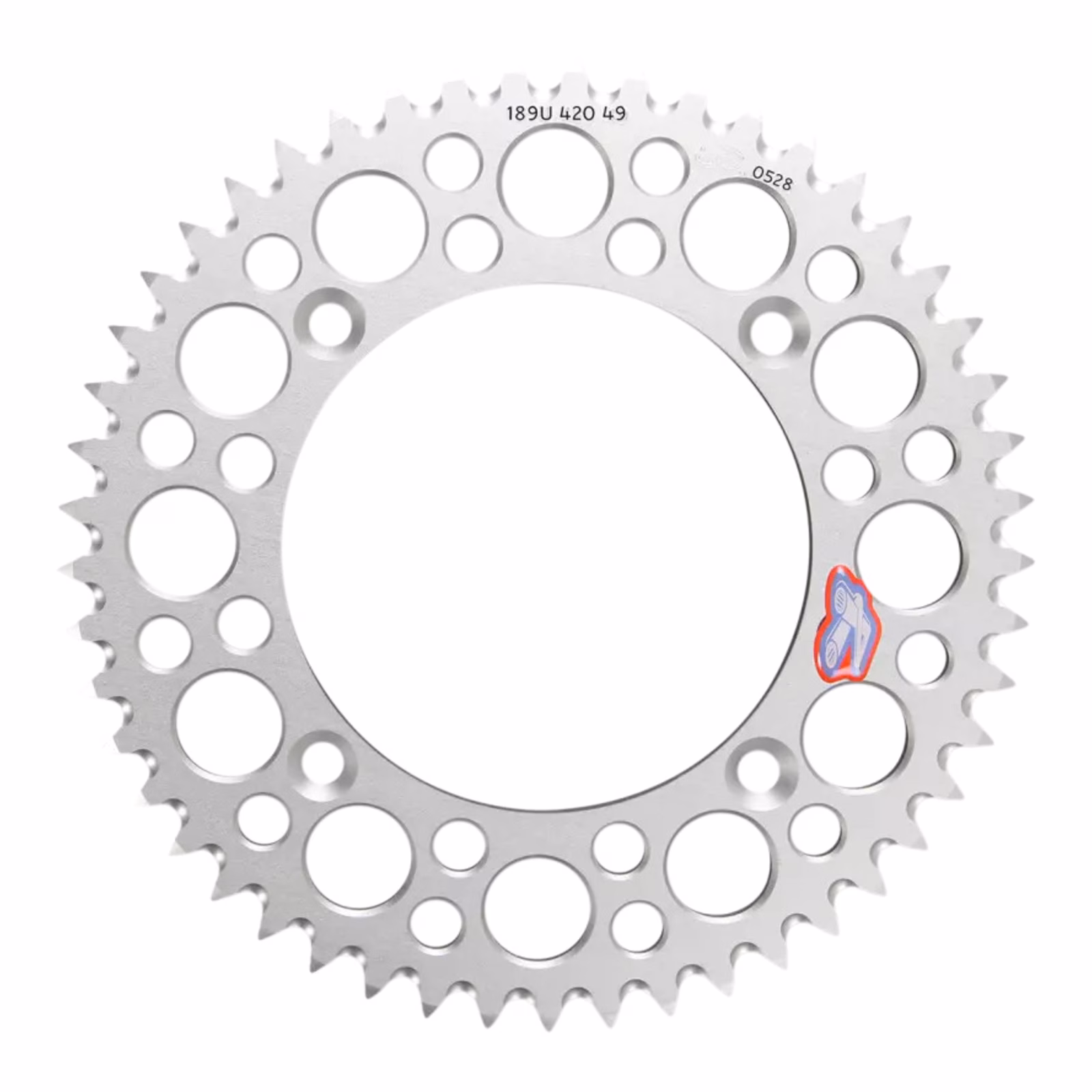 Renthal Sprocket Rear Silver 55t Alloy 7075 T6 Grooved Honda - Image 1