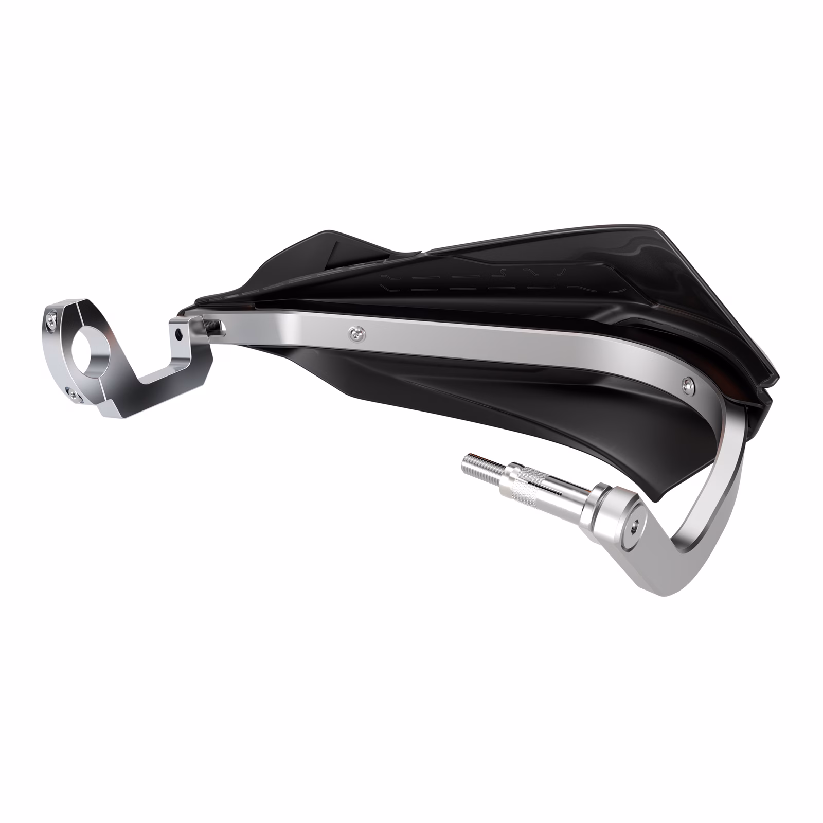 Polisport Trail Blazer Handguard with Metal Bar - Black / Black - Image 2