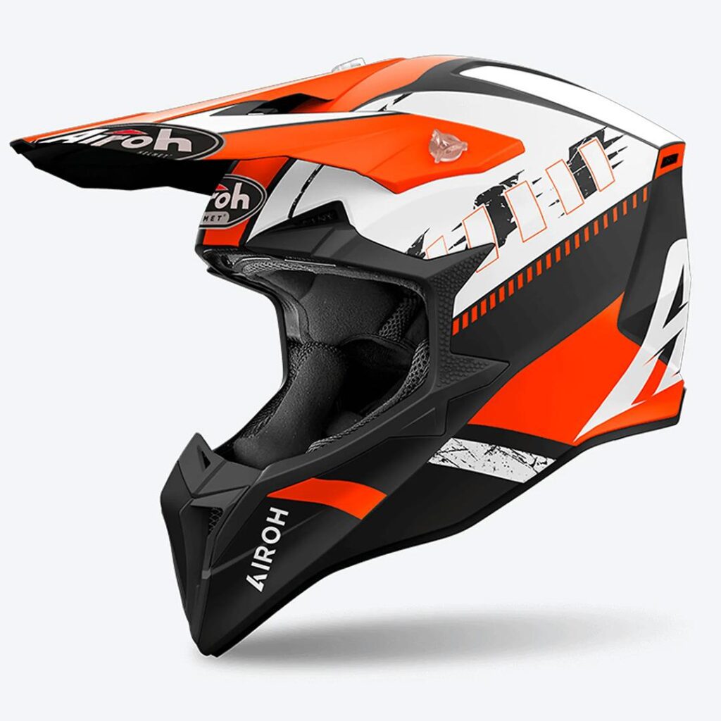 Airoh Wraaap Motocross Helmet Feel Orange Matte