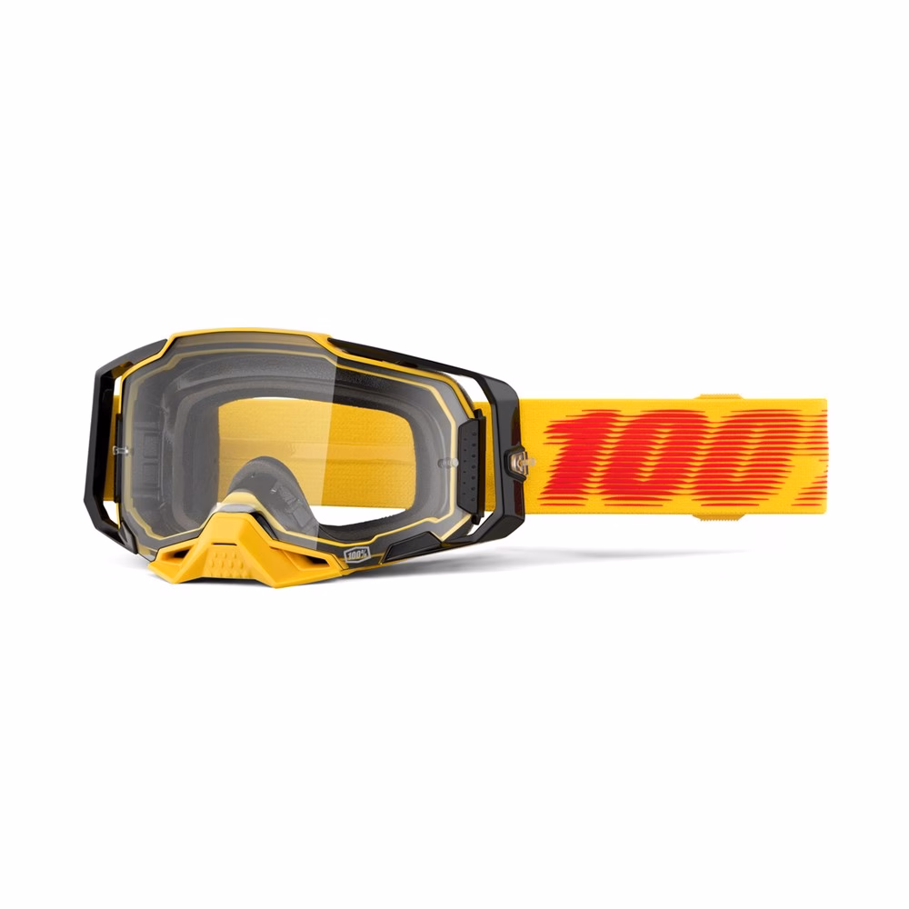 100% Armega Motocross Goggles Tetsu - Clear Lens