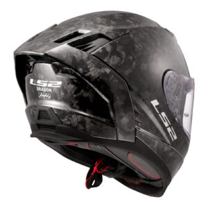 LS2 FF807 Dragon Forged Road Helmet Gloss Carbon - Image 3