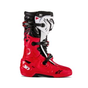 Alpinestars Tech-10 Enduro Motocross Boots Bright Red/Black/White - Image 2