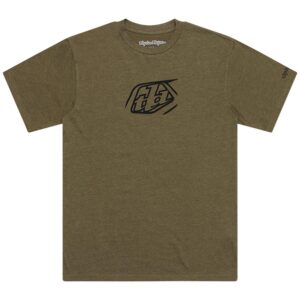 Troy Lee Designs Badge Tee Olive Heather - Image 1