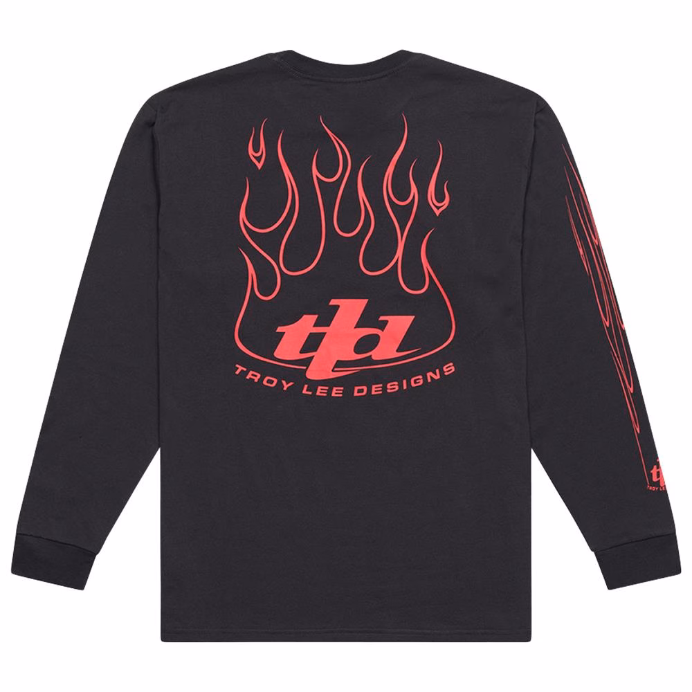 Troy Lee Designs Torched Long Sleeve Tee Carbon