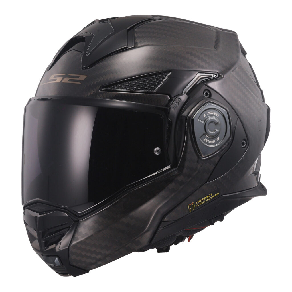LS2 FF901 Advant X Carbon Flip Front Helmet Carbon 06
