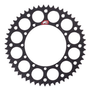 Renthal Sprocket Rear Black 51T Alloy 7075 T6 Grooved - Image 1