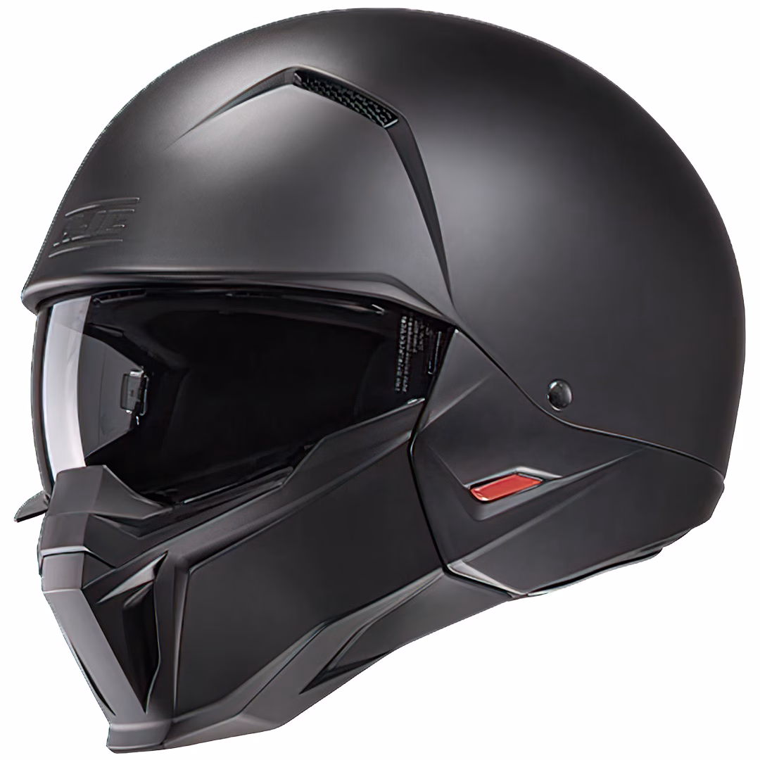 HJC i20 Open Face Helmet Flat Black - Image 1