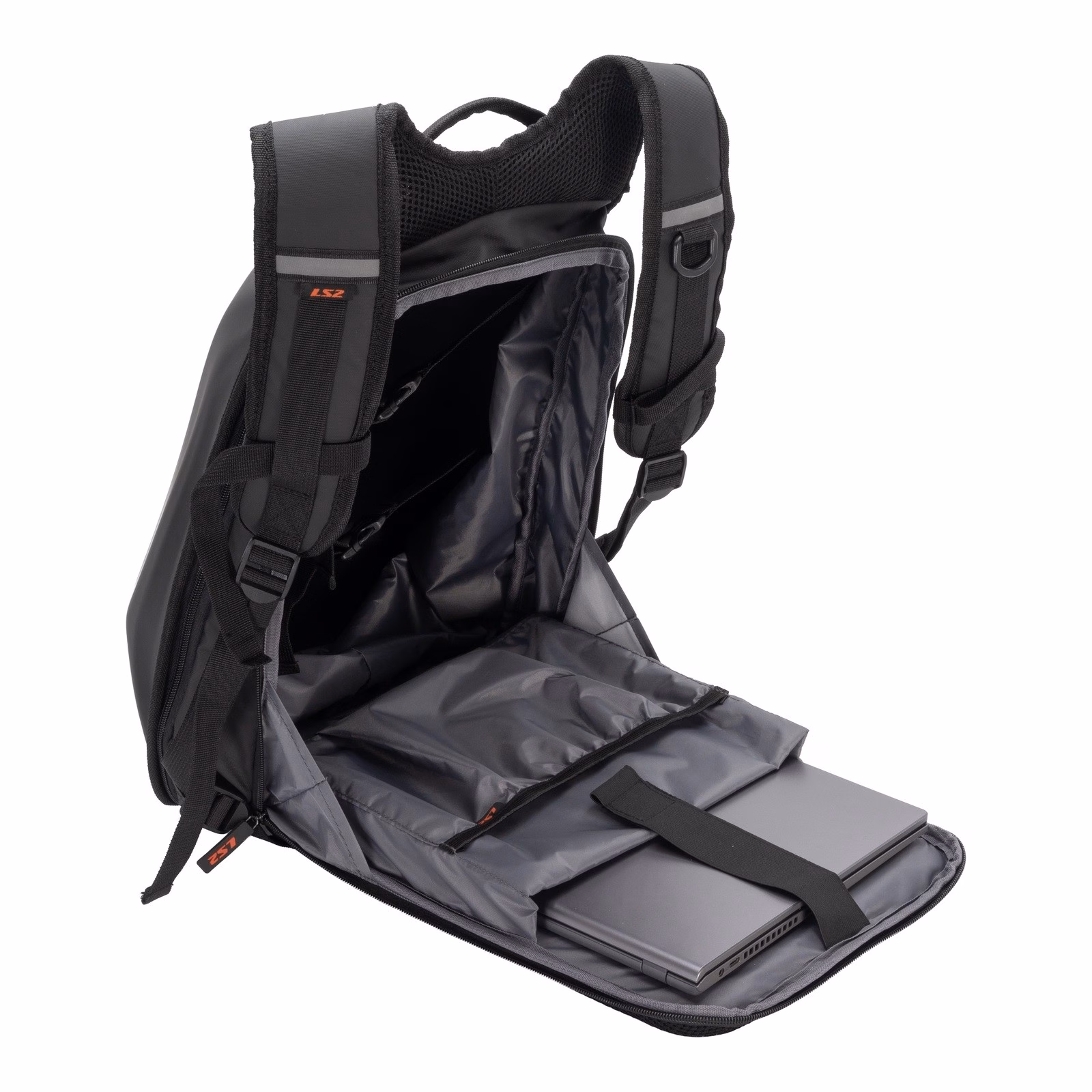 LS2 Shield Backpack Black 25L - Image 3