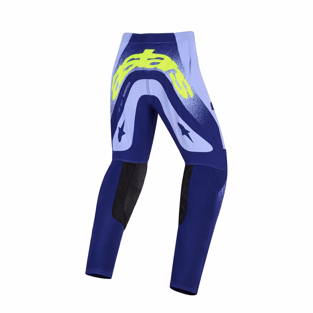 Alpinestars Supertech Scenz Motocross Pants Purple/Yellow Fluoro