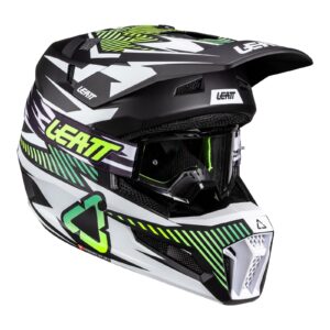 Leatt 3.5 Junior Motocross Helmet Kit Storm Teal - Image 2