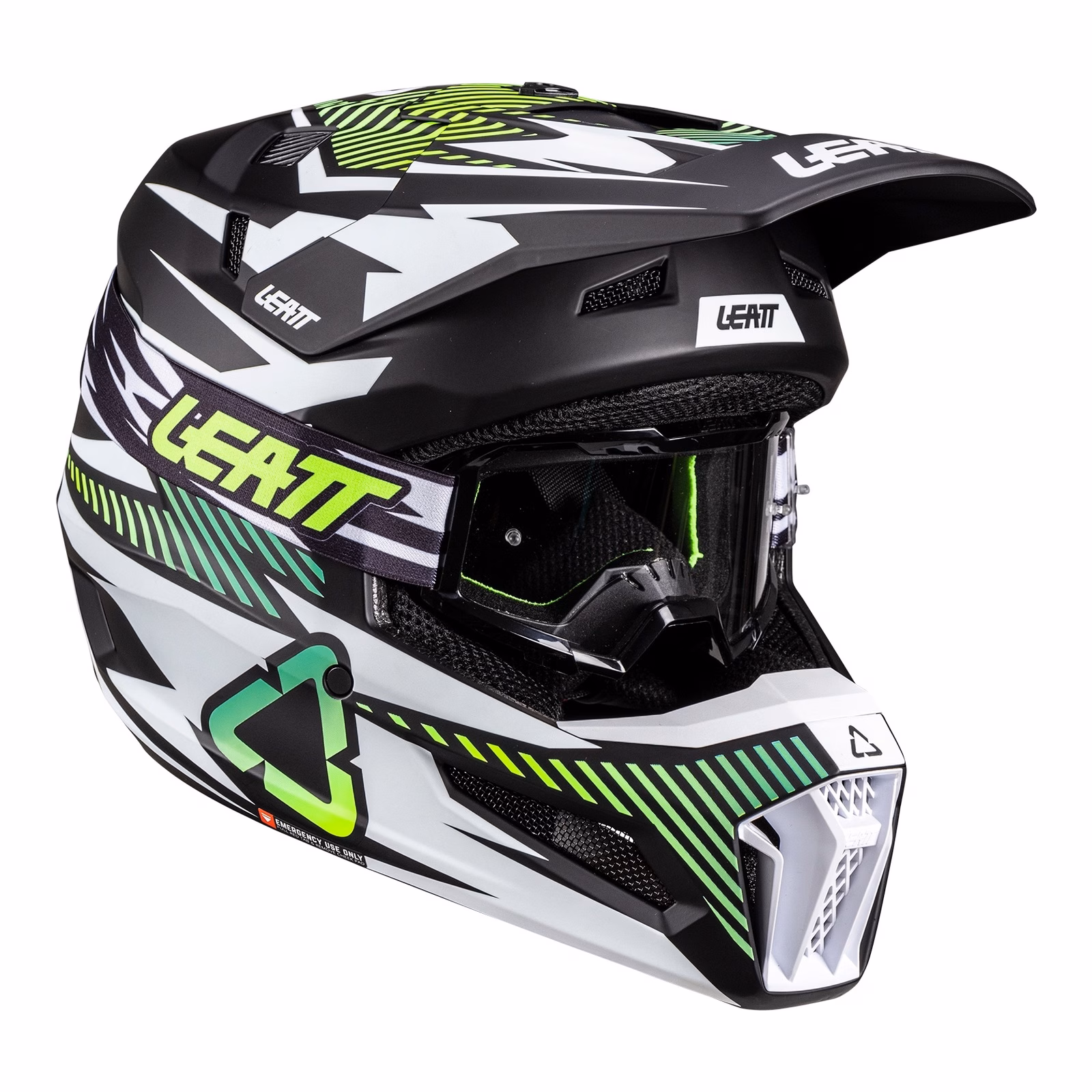 Leatt 3.5 Junior Motocross Helmet Kit Storm Teal - Image 2