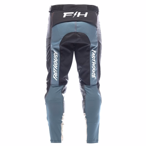 Fasthouse Grindhouse Club Motocross Pants Light Gray/Black/Teal