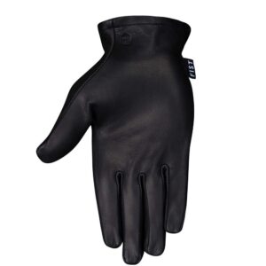 Fist The Rig Full Grain Leather Gloves Black - Image 2