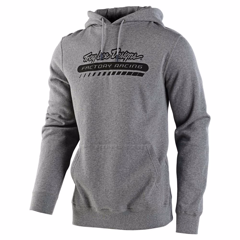 Troy Lee Designs Factory Racing Hoodie Heather Grey