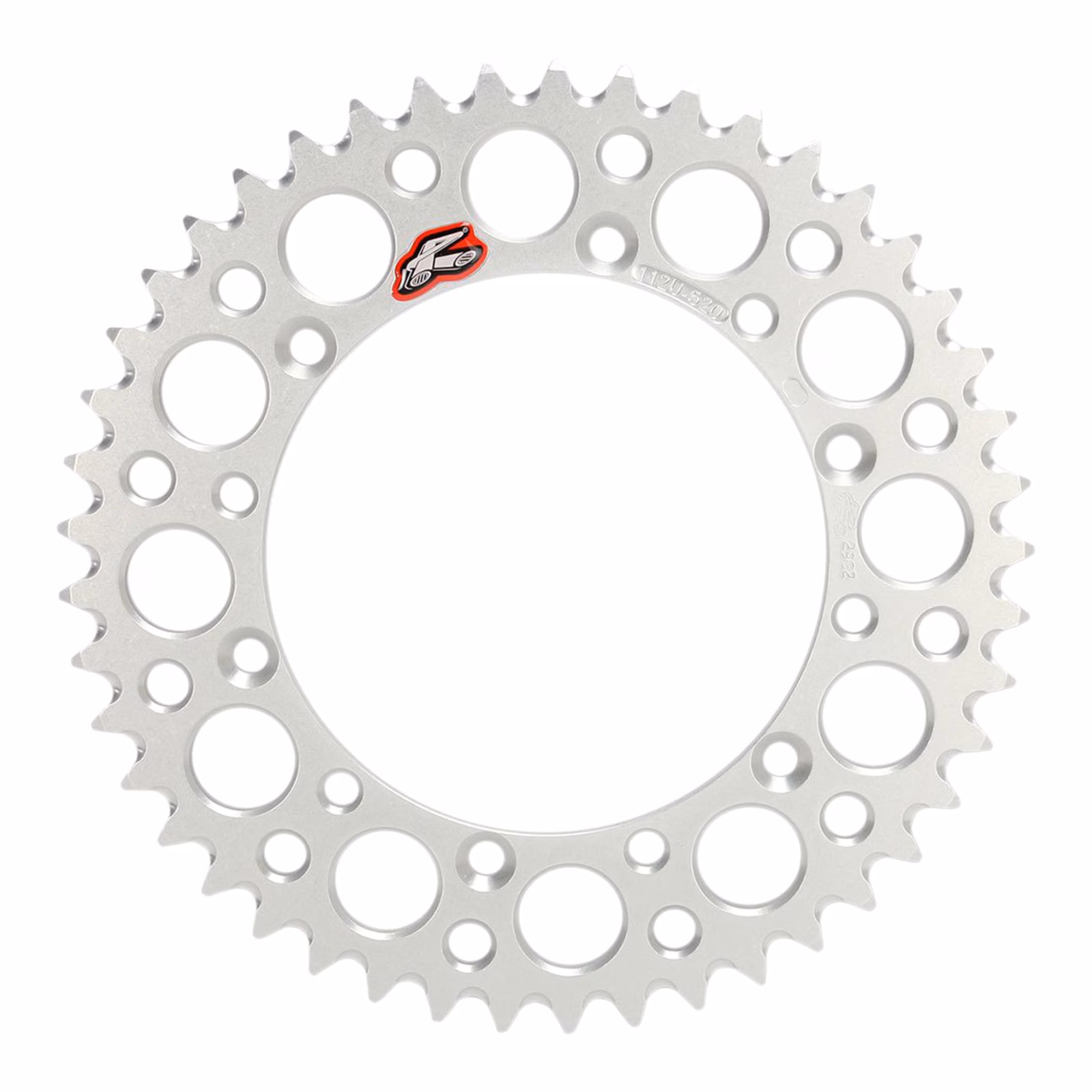 Renthal Sprocket Rear Silver 49T Alloy 7075 T6 Grooved - Image 1