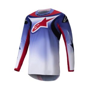 Alpinestars Fluid Wurx Motocross Jersey Purple/Bright Red - Image 1