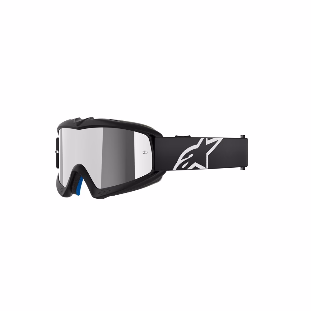 Alpinestars Vision Youth Corp Motocross Goggle Black - Mirror Silver Lens