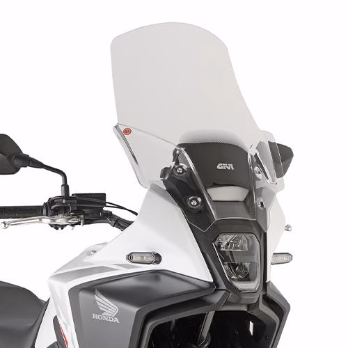 GIVI SCREEN HONDA NX 500 '24-> CLEAR 54x45cm 20cm TALLER