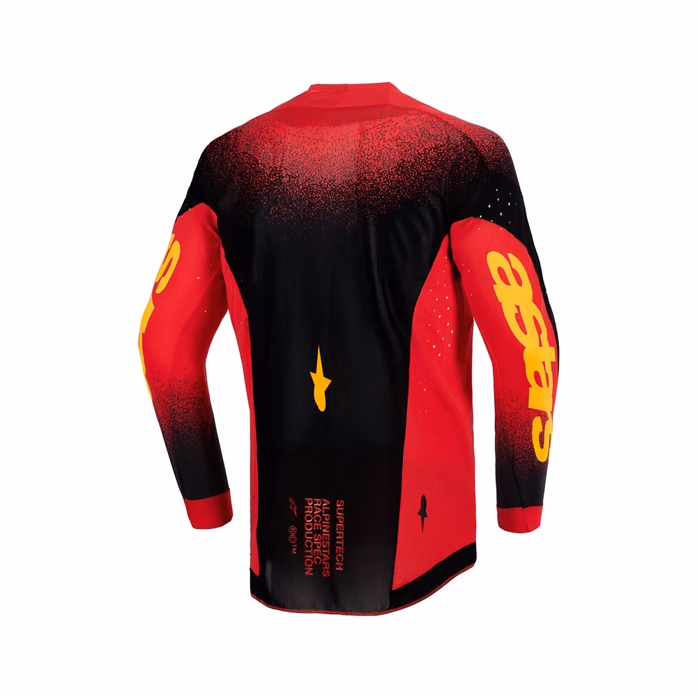 Alpinestars Supertech Scenz Motocross Jersey Red/Black/Yellow