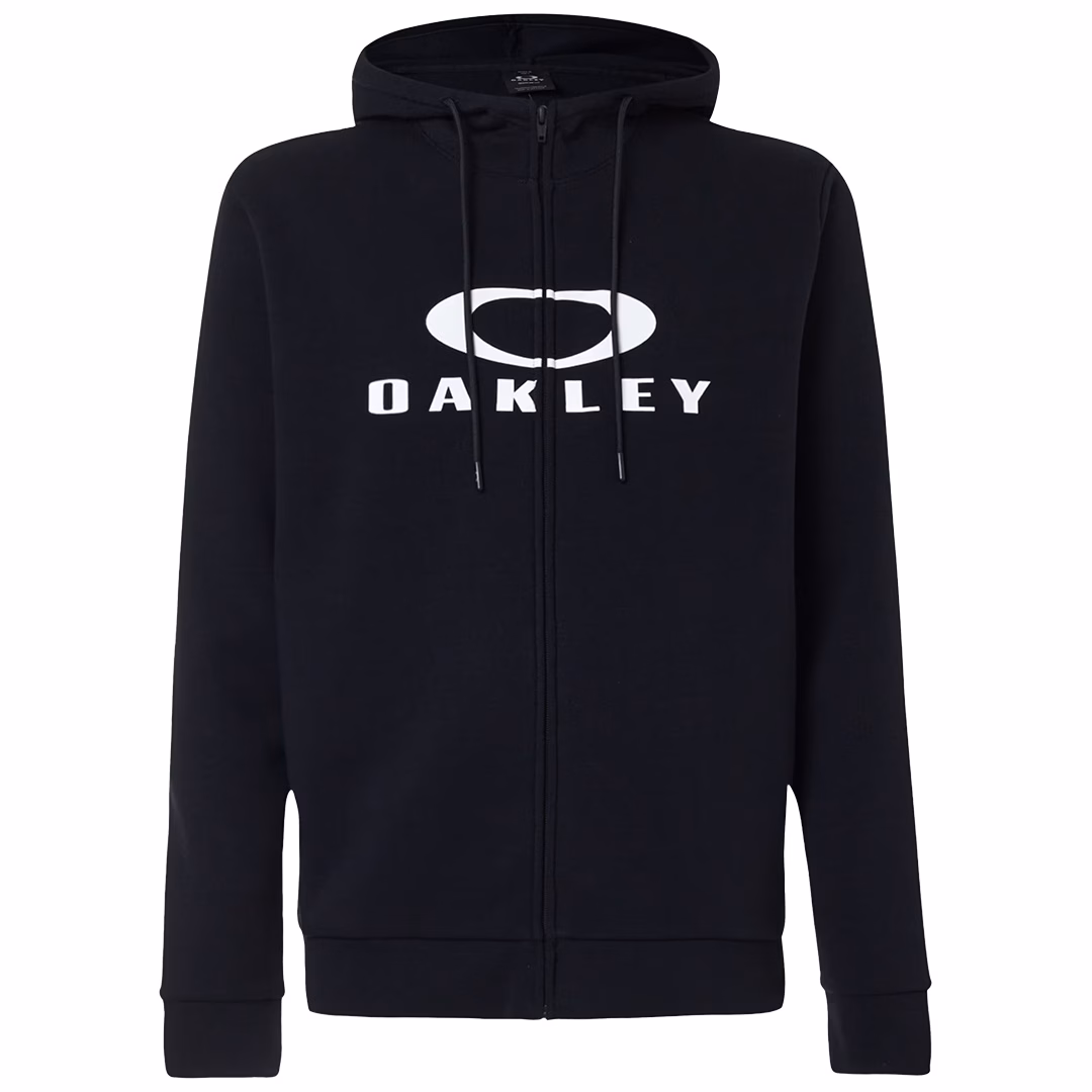 Oakley Bark FZ Hoodie 2.0 Hoodie Black/White - Image 1