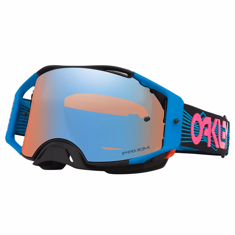 Oakley Airbrake MX Goggle Blue Wired w/ Prizm MX Sapphire Iridium Lens