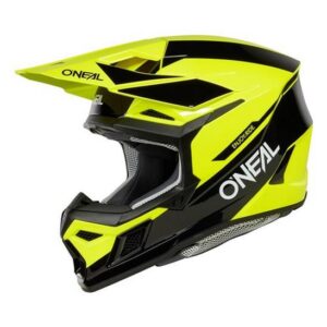 O'Neal 3SRS RACE Motocross Helmet - Black/Neon Yellow - Image 1