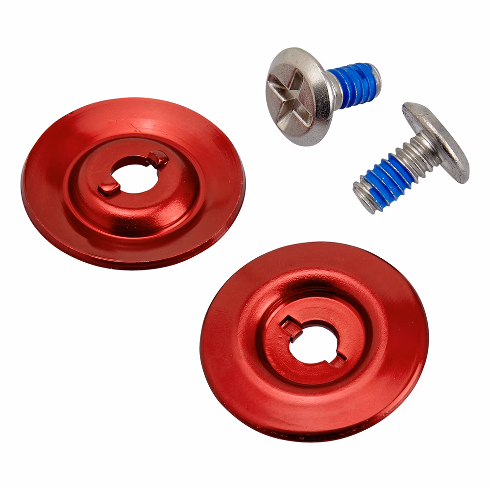 BILTWELL GRINGO S LANE SPLITTER VISOR MECHANISM SCREW/BASE [S/S SCREW RED BASE] 2