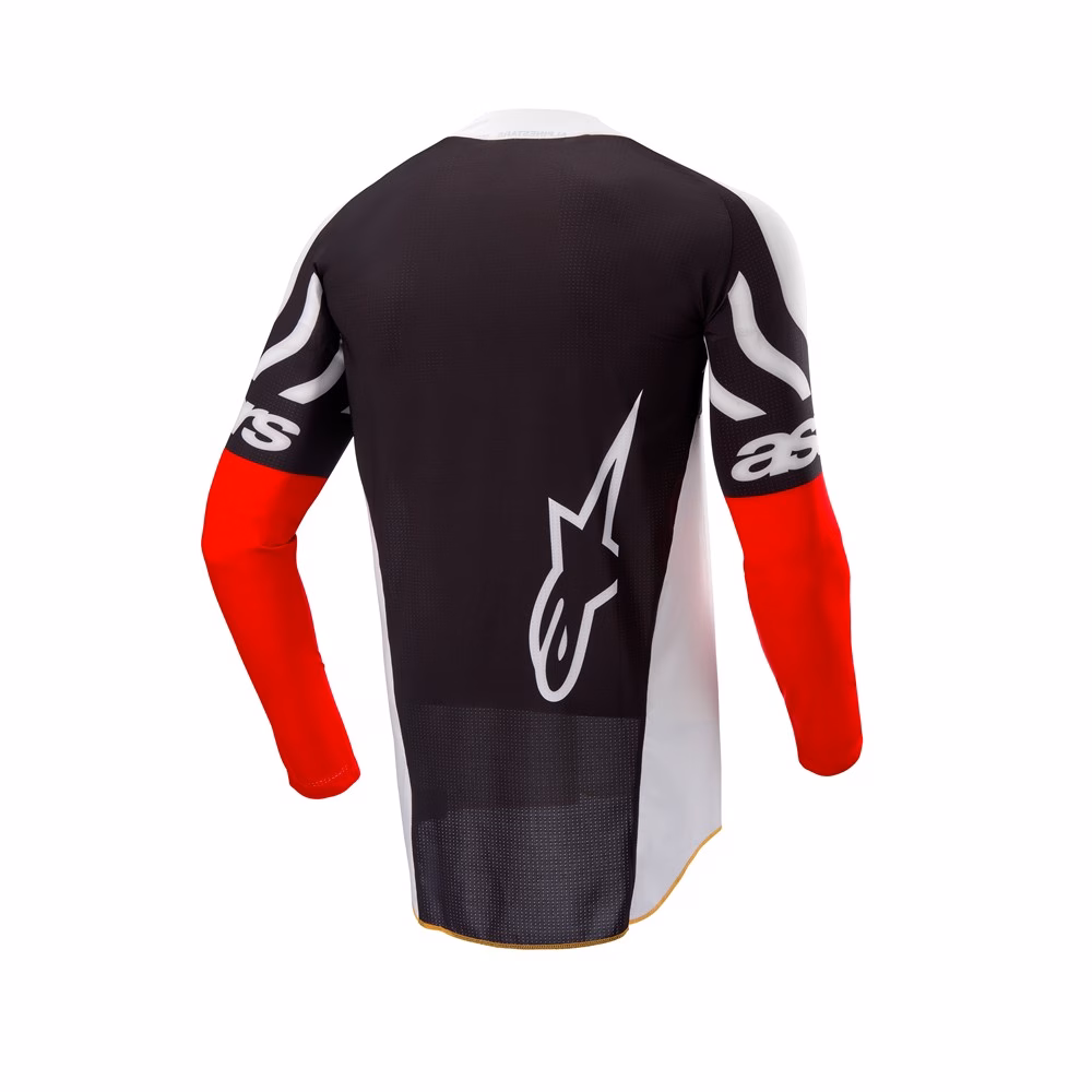 Alpinestars Techstar Deep Limited Edition Motocross Jersey Black/White/High Red