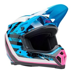 Bell MX-9 MIPS Breakdance Motocross Helmet Blue/Pink - Image 1
