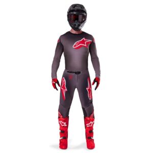 Alpinestars Supertech Lipan Motocross Jersey Smoke/Bright Red - Image 3