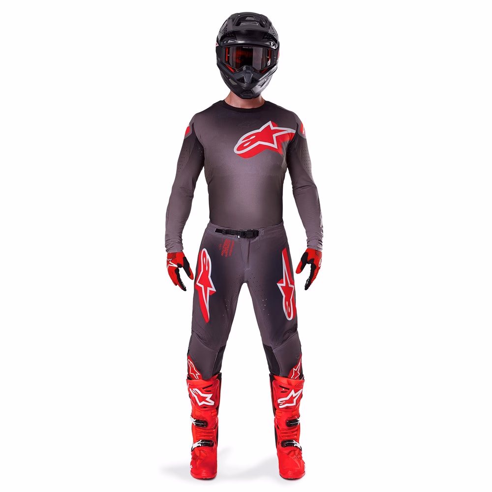 Alpinestars Supertech Lipan Motocross Jersey Smoke/Bright Red