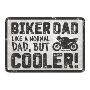 Oxford Garage Metal Sign: "Biker Dad Cooler" - Image 1