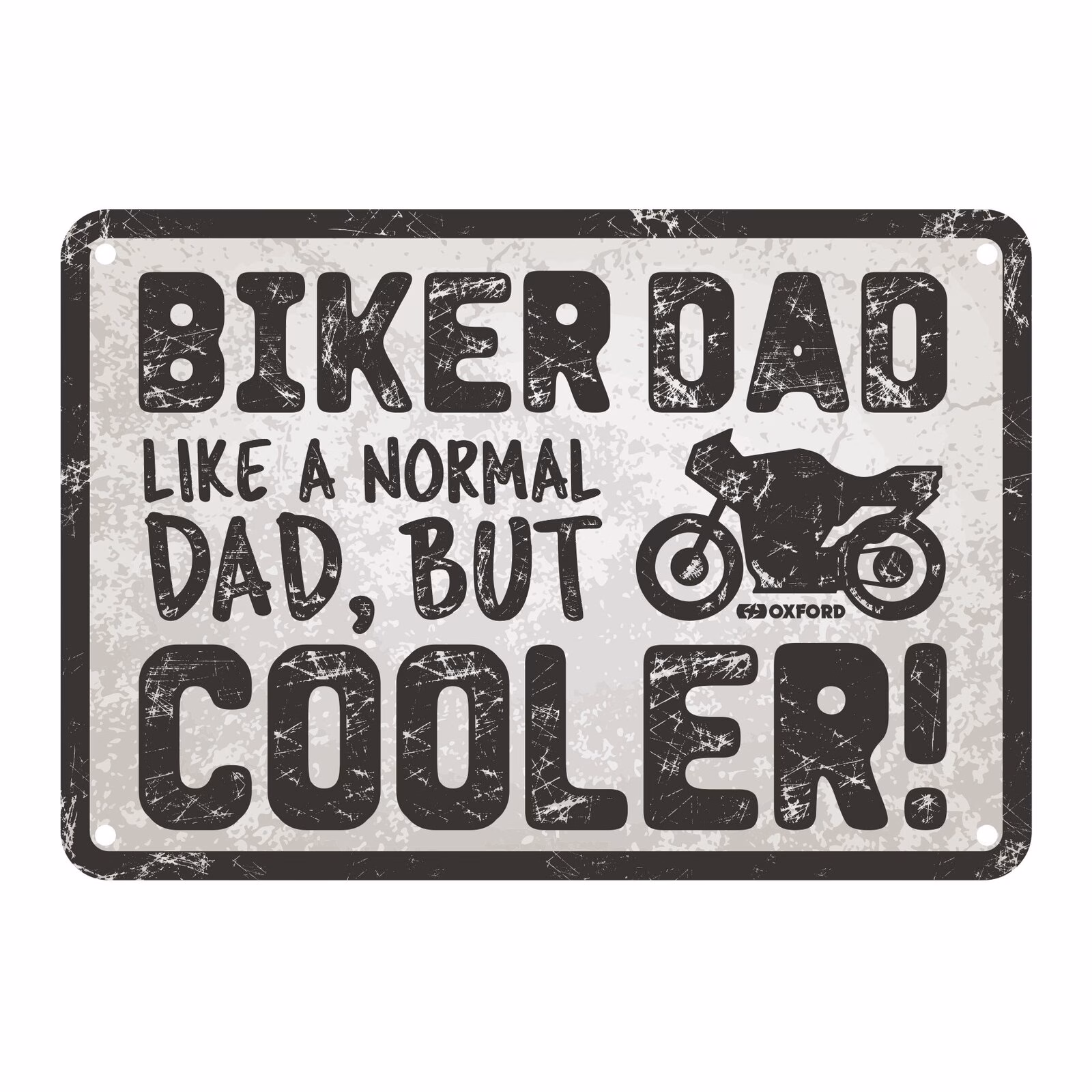 Oxford Garage Metal Sign: "Biker Dad Cooler" - Image 1