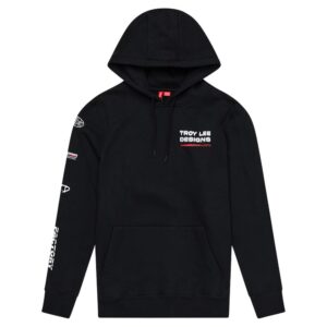 Troy Lee Designs Factory Pullover Hoodie Black - Image 3