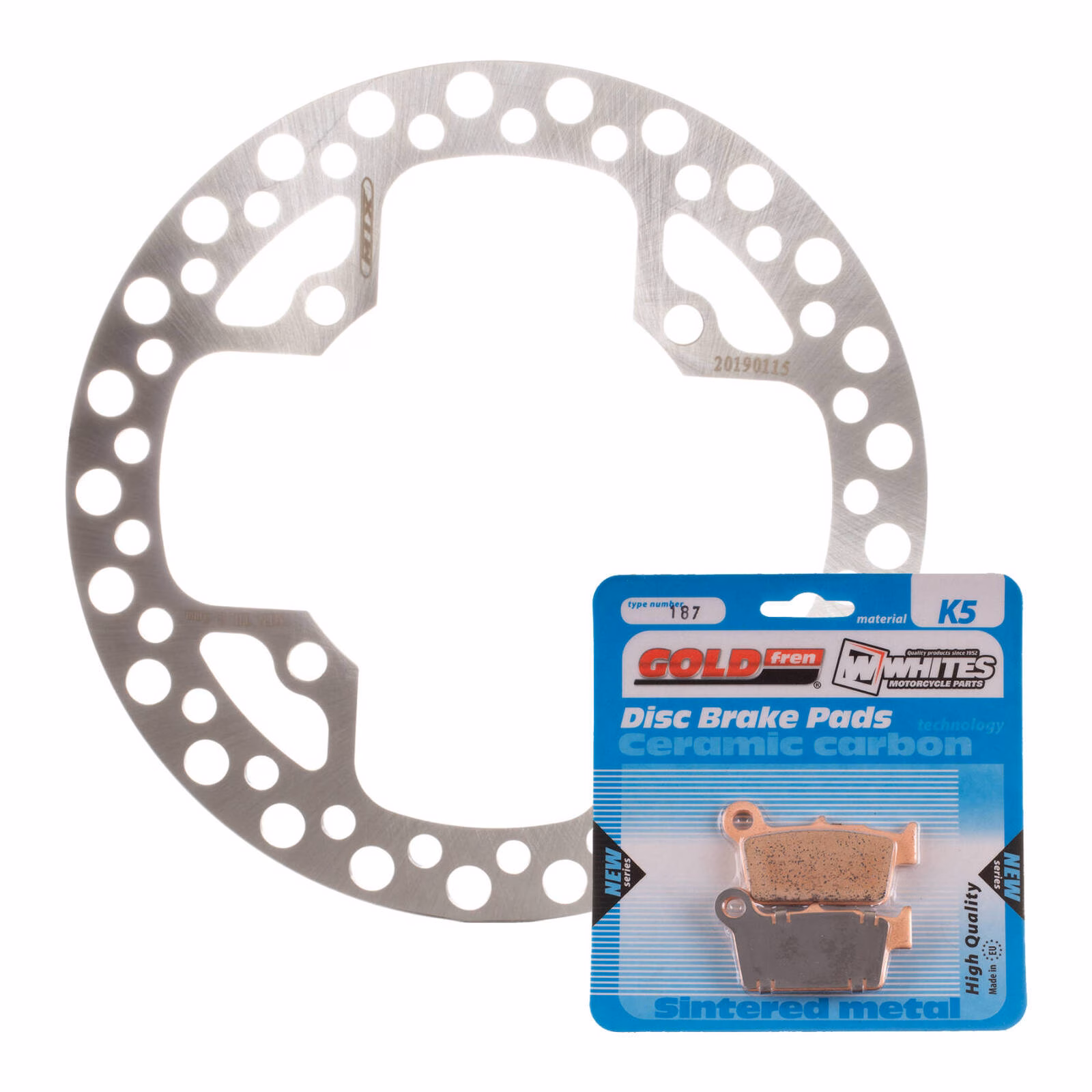 Brake Disc & Pad Rear Kit - Suzuki RMZ450 '05-'17 - Image 1