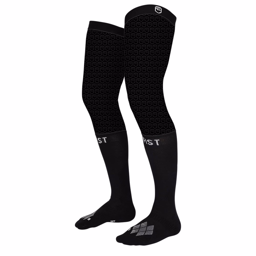 FIST Black Compression Moto Sock + Knee Brace Sleeve Youth