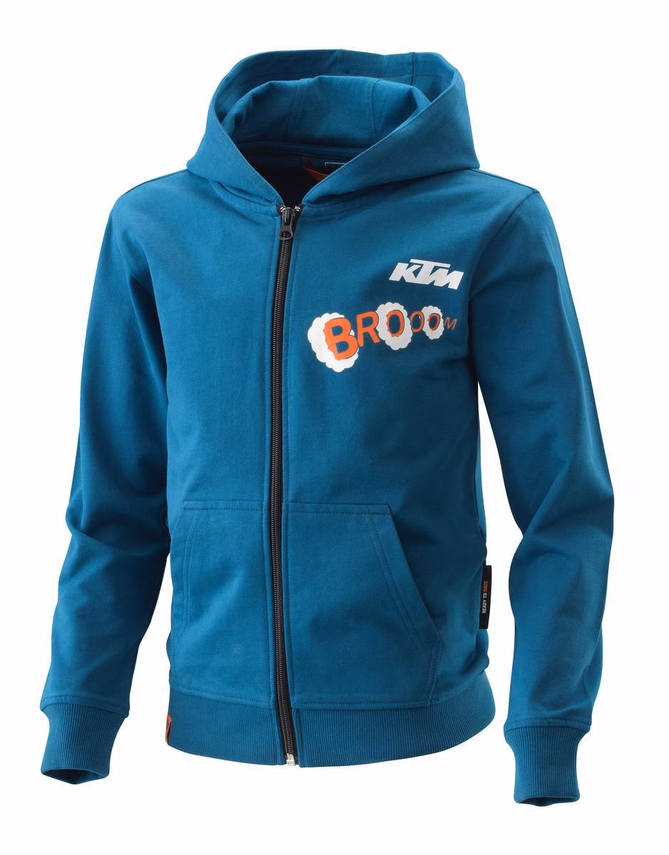 KTM Kids Radical Zip Hoodie Blue - Image 1
