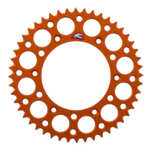 Renthal Sprocket Rear Orange 48T Alloy 7075 T6 Grooved KTM - Image 1