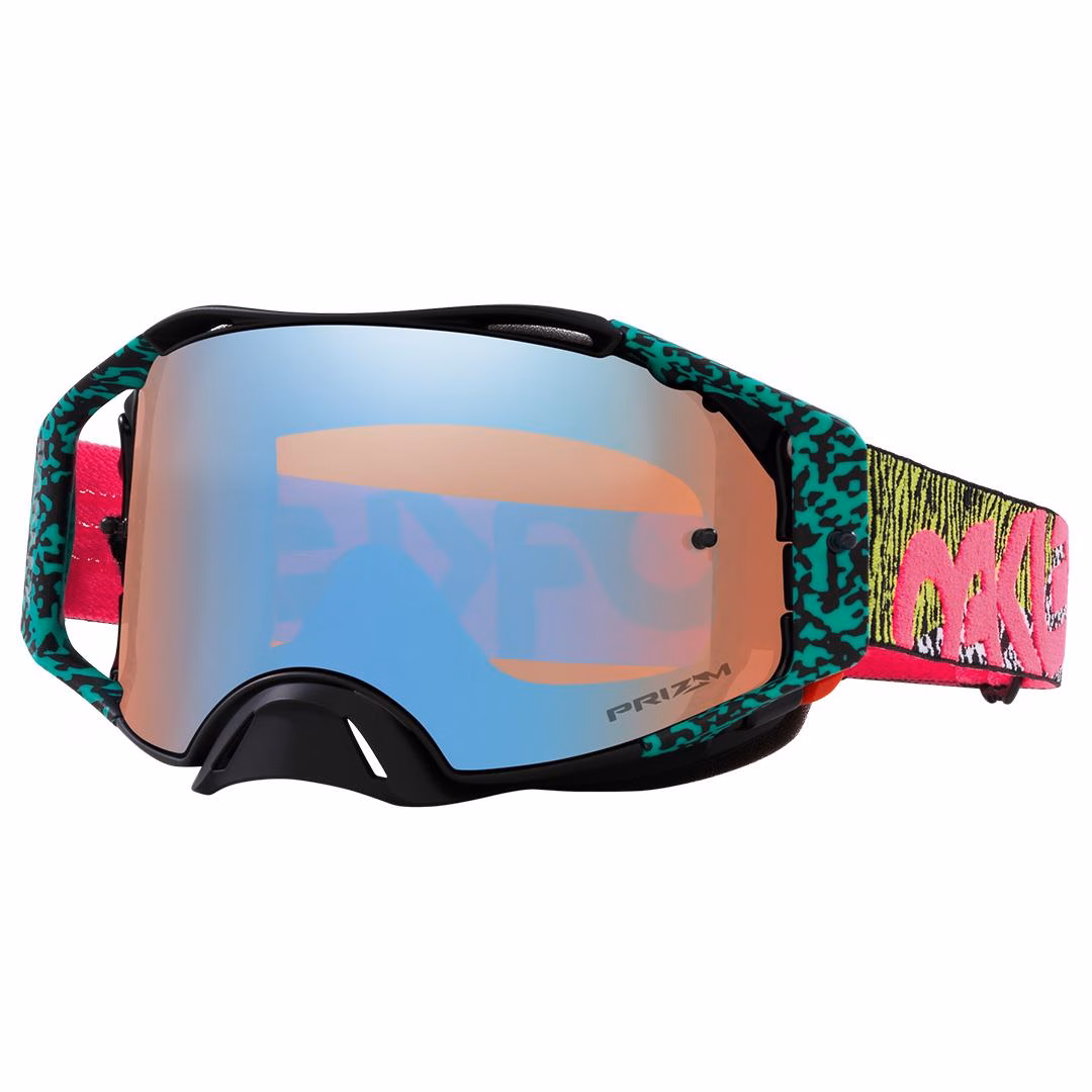 Oakley AirBrake Motocross Goggle Bengal Venom w/PRIZM Sapph - Image 1